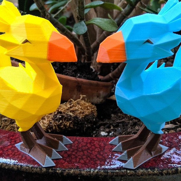 Final Fantasy Chocobo Lowpoly 3D Print