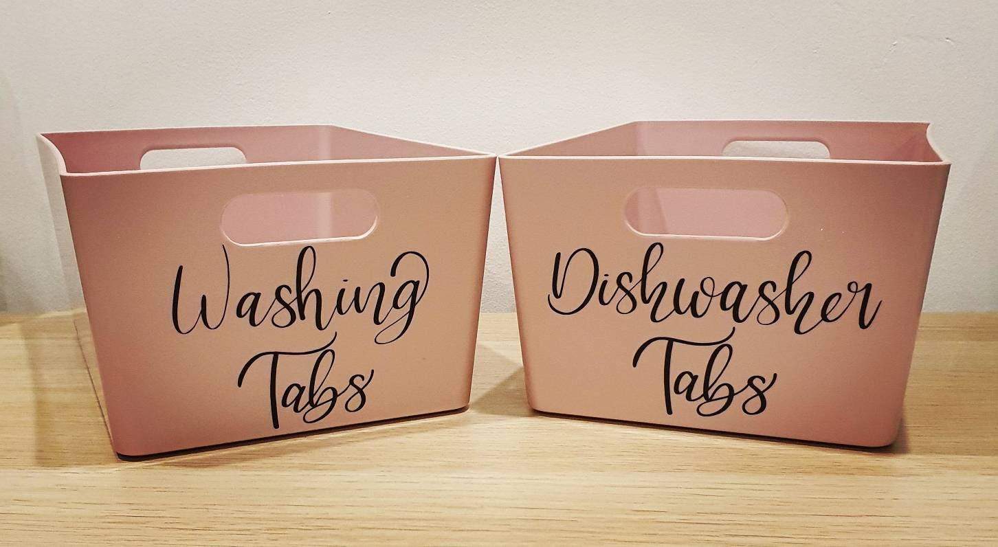 Pink Plastic Storage Baskets/Boxes Mrs Hinch Inspired Etsy