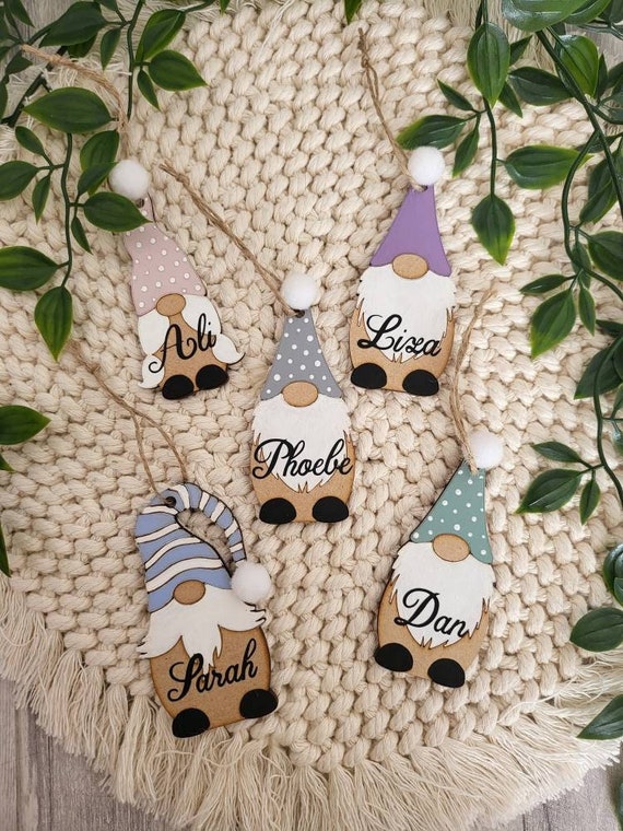Personalised Hanging Gonks Christmas Tree Decorations Etsy UK