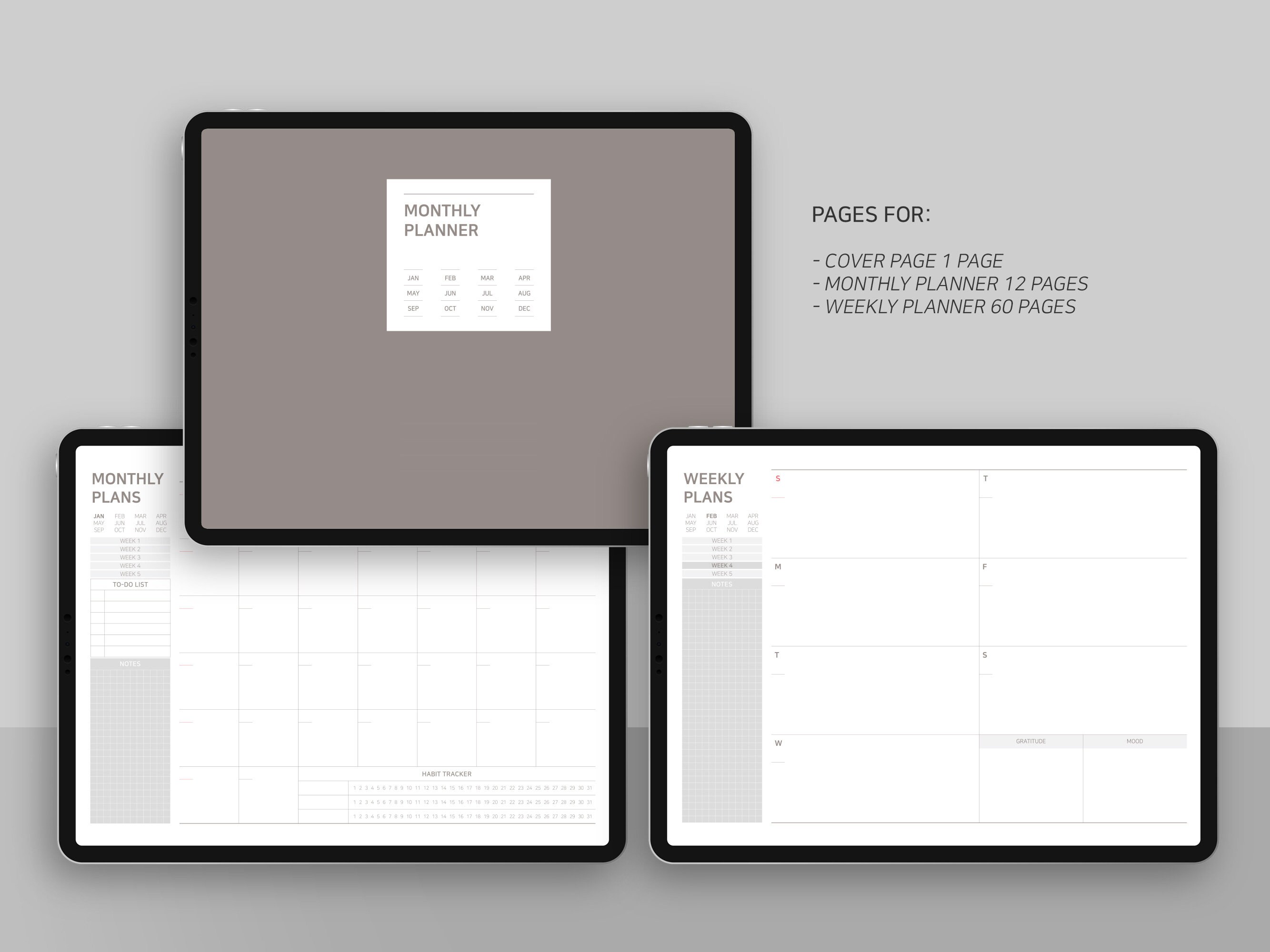 Digital Planner iPad Planner Goodnotes Planner Goodnotes Etsy