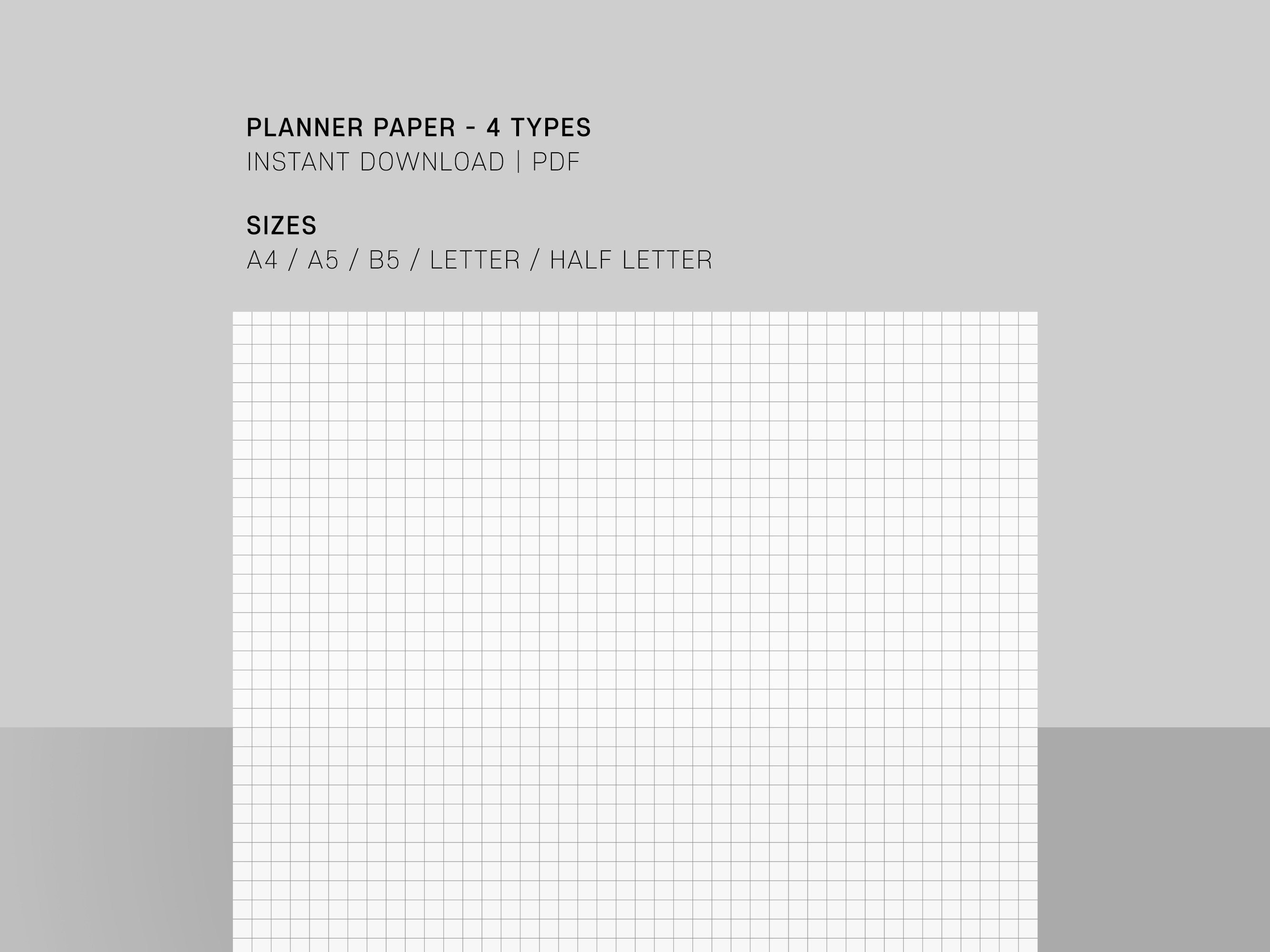 printable paper bullet journal paper bujo paper dot grid etsy
