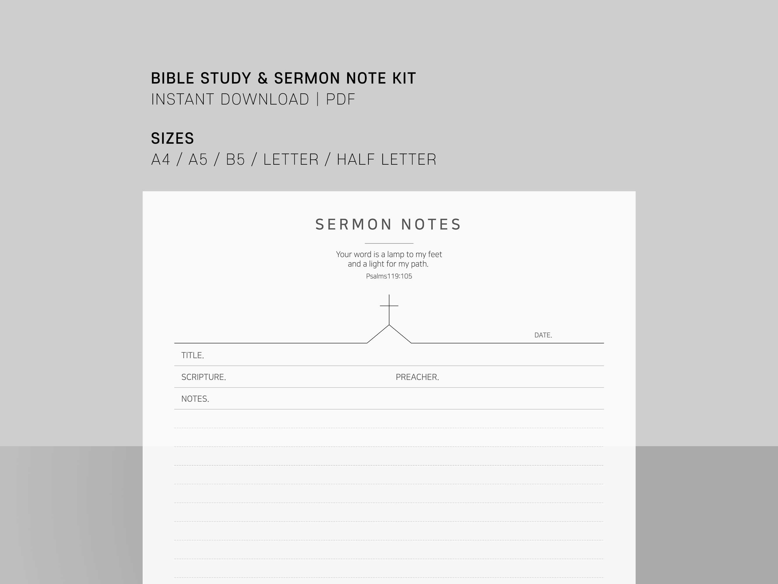 Bible Journal Printable, Bible Study Journal Kit Printable, Bible ...