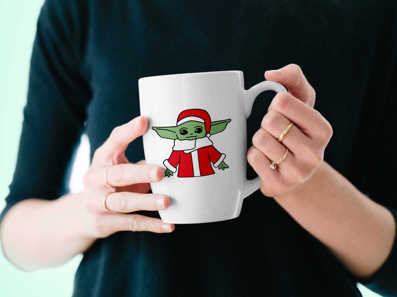 Download Baby Yoda SVG Christmas Santa Yoda Cricut Star Wars Yoda ...