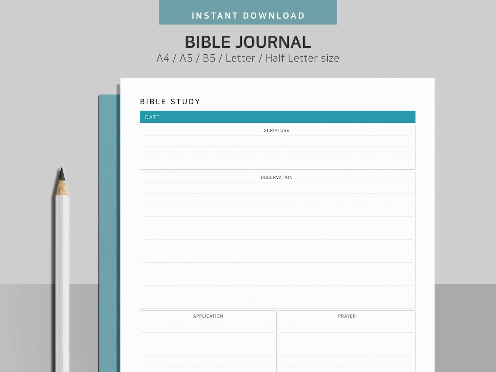 Bible Study Journal Printable Bible Journal Bible Study - Etsy