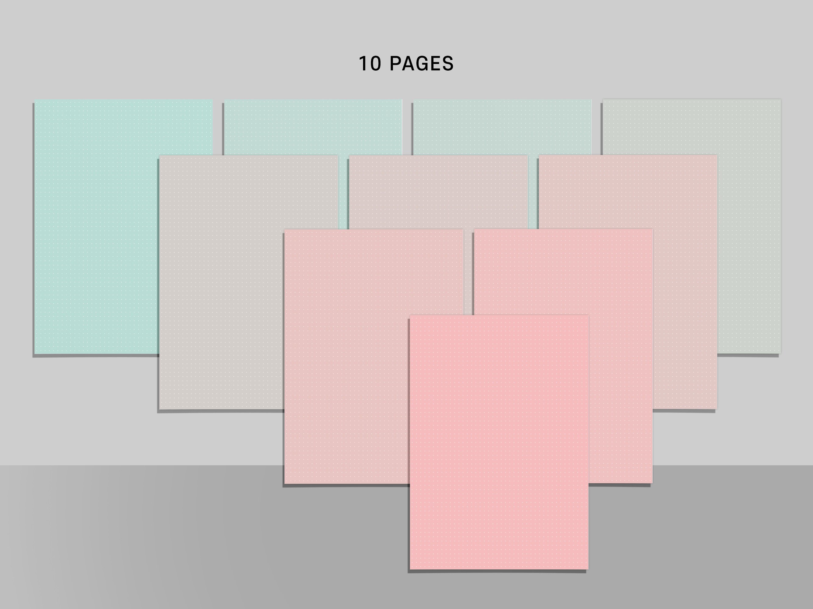 printable dot grid paper printable planner page grid paper etsy