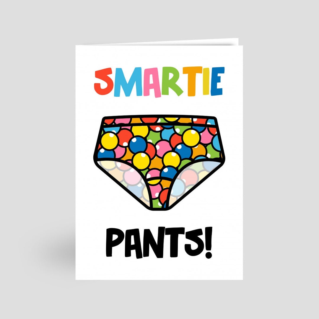 Well Done Smartie Pants Card Funny Congratulations Cards Any Recipient ...