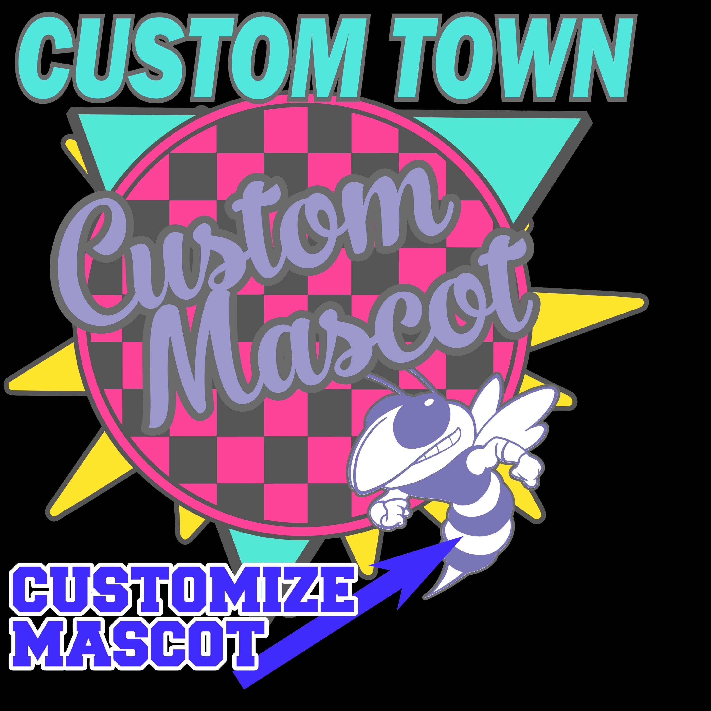 Custom Png, Custom, Custom Mascot, Digital file, School Spirit, Mascot, Custom, DTF, Retro, Vintage, Custom Town, Cheer, Pom, Football