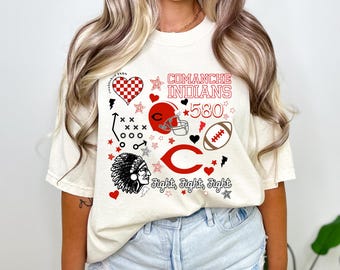 Comanche Indians Png, Indians, Comanche, Digital file, School Spirit, Mascot, Custom, DTF, Preppy PNG, Personalized, football
