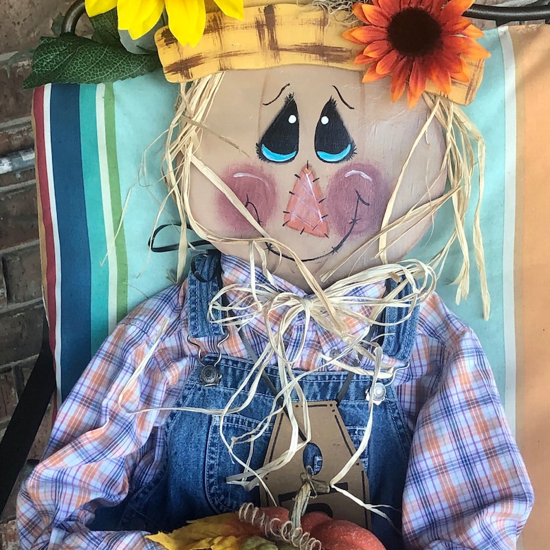 Scarecrow for Bench - Etsy