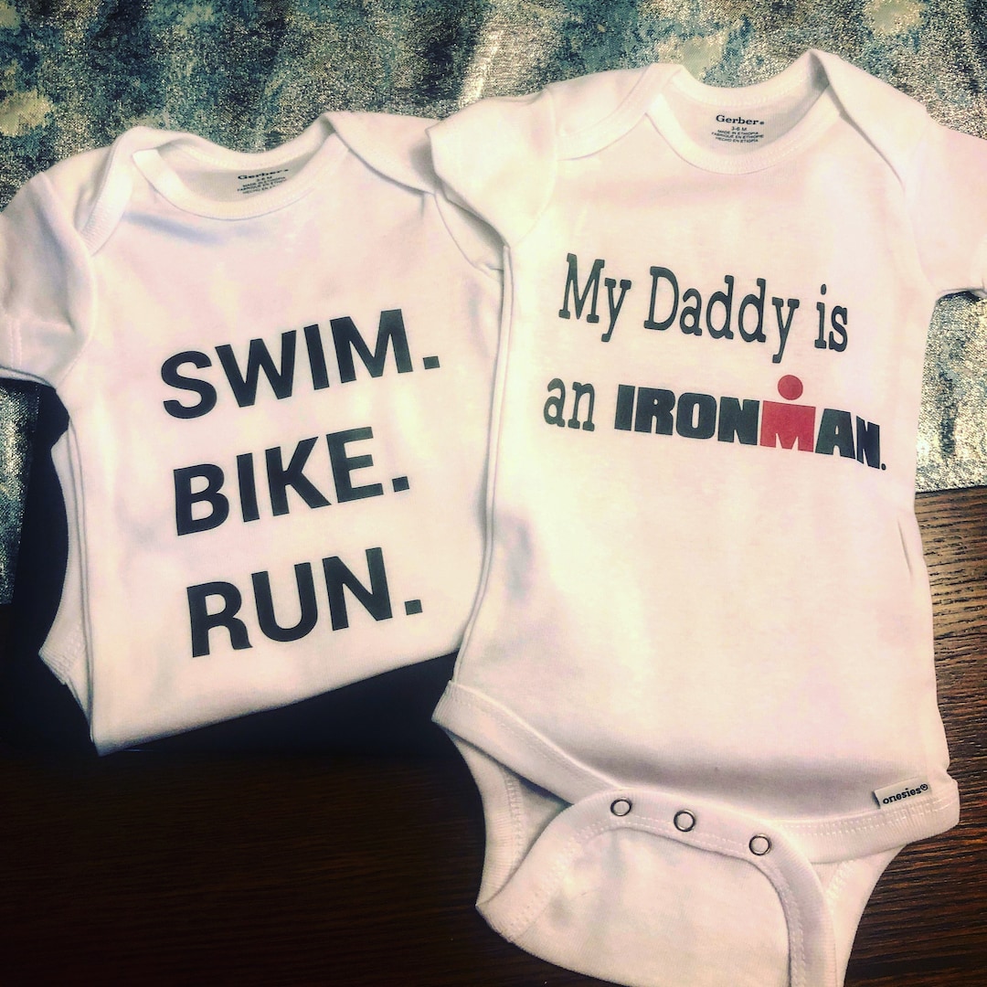 Triathlon/iron Man Onesie mommy/daddy Etsy