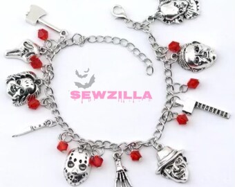 Classic Horror Killers Charm Bracelet