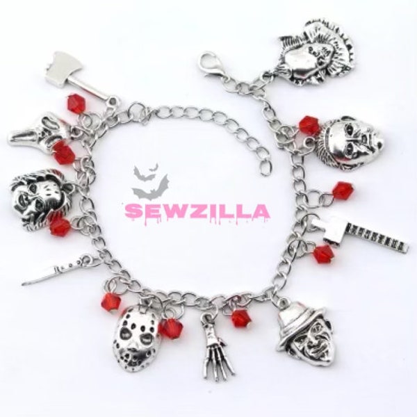 Classic Horror Killers Charm Bracelet