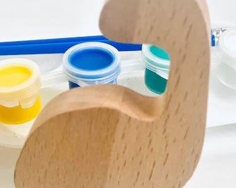 DIY Wooden Dinosaur Painting Kit: Montessori STEM Toy, Kids Craft