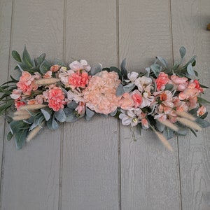 Spring/Summer Swag for Front Door - Home Decor - Wall Decor - Spring Porch Decor - Farmhouse Wreath - Spring Door Decor - Housewarming Gift