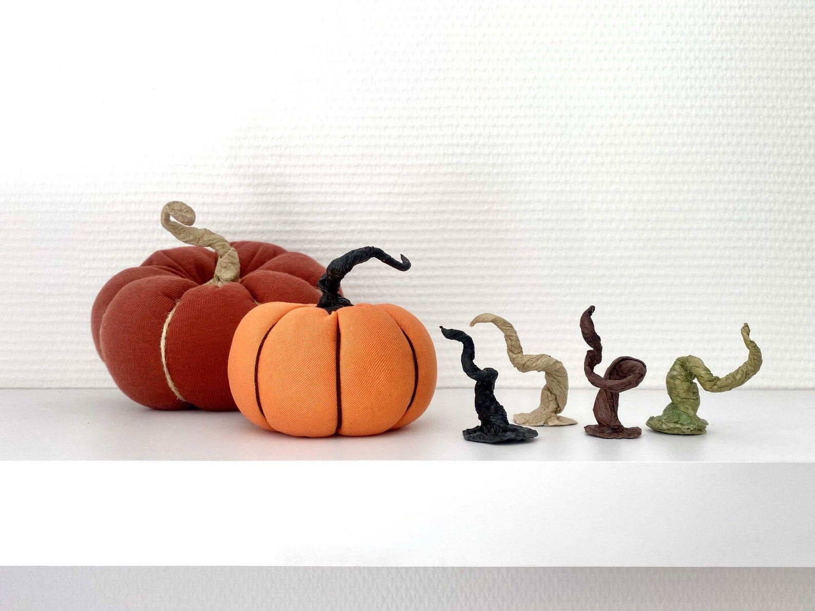 Pumpkin stems Set 4. Artificial paper stems for DIY pumpkins. Etsy