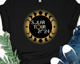 Solar Eclipse Tour 2024 Unisex Shirt, Solar Eclipse, April 8th 2024 Shirt, Eclipse Event 2024 Shirt, Gift for Science Teacher