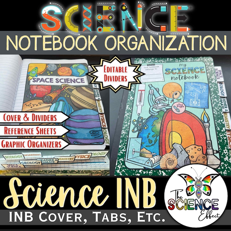 Science Notebook Cover - Etsy
