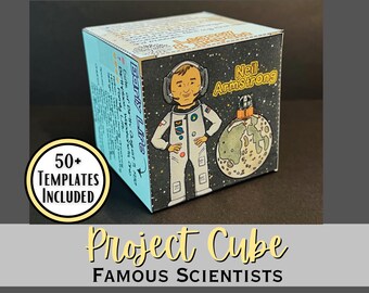 Famous Scientists Project Cube: Science Biography Activity (Digital Download)