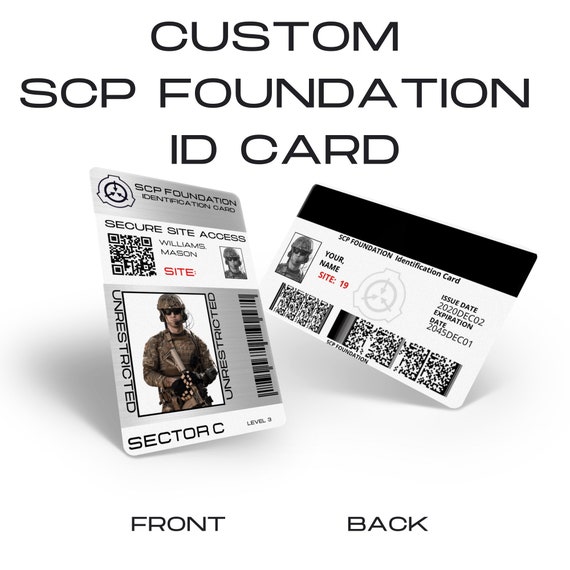 Custom SCP FOUNDATION Access Card 