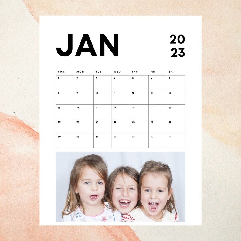 2023-custom-photo-calendar-2023-photo-calendar-personalized-etsy