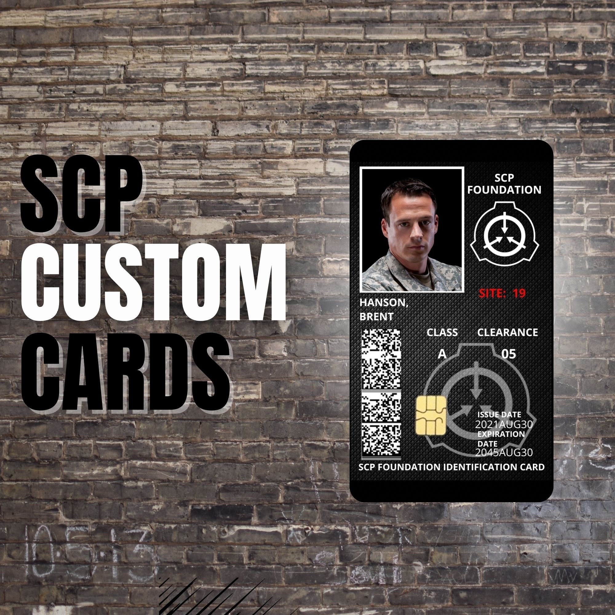 SCP Foundation Card Key Card Sticker Mug Notebook 