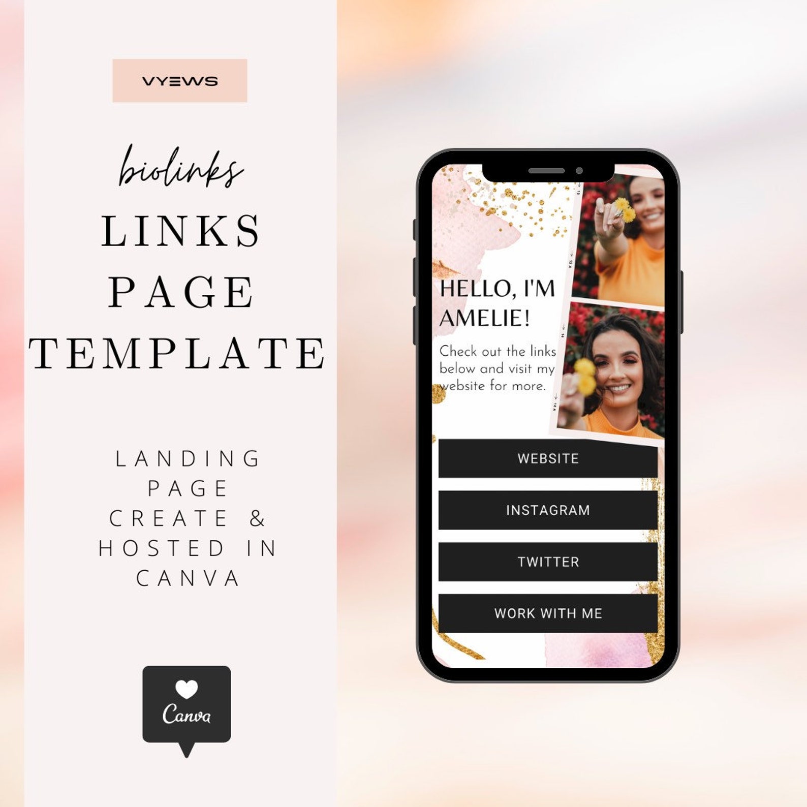 Instagram Linktree template Etsy Instagram Linktree template Etsy