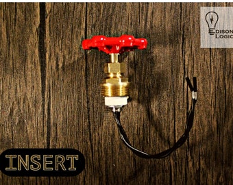 Faucet Style On/Off Switch 1/2" Iron Tee Fitting Vintage Steampunk Lamp/Light Switch