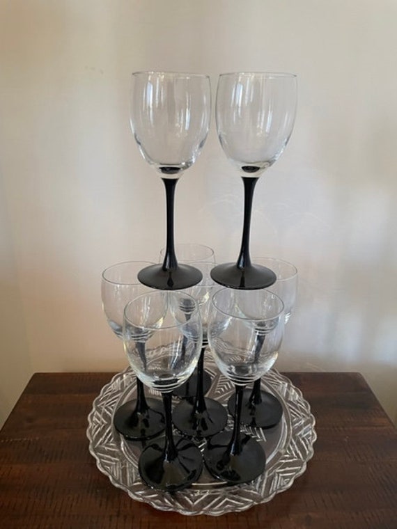 A set of 8 French Wine glasses