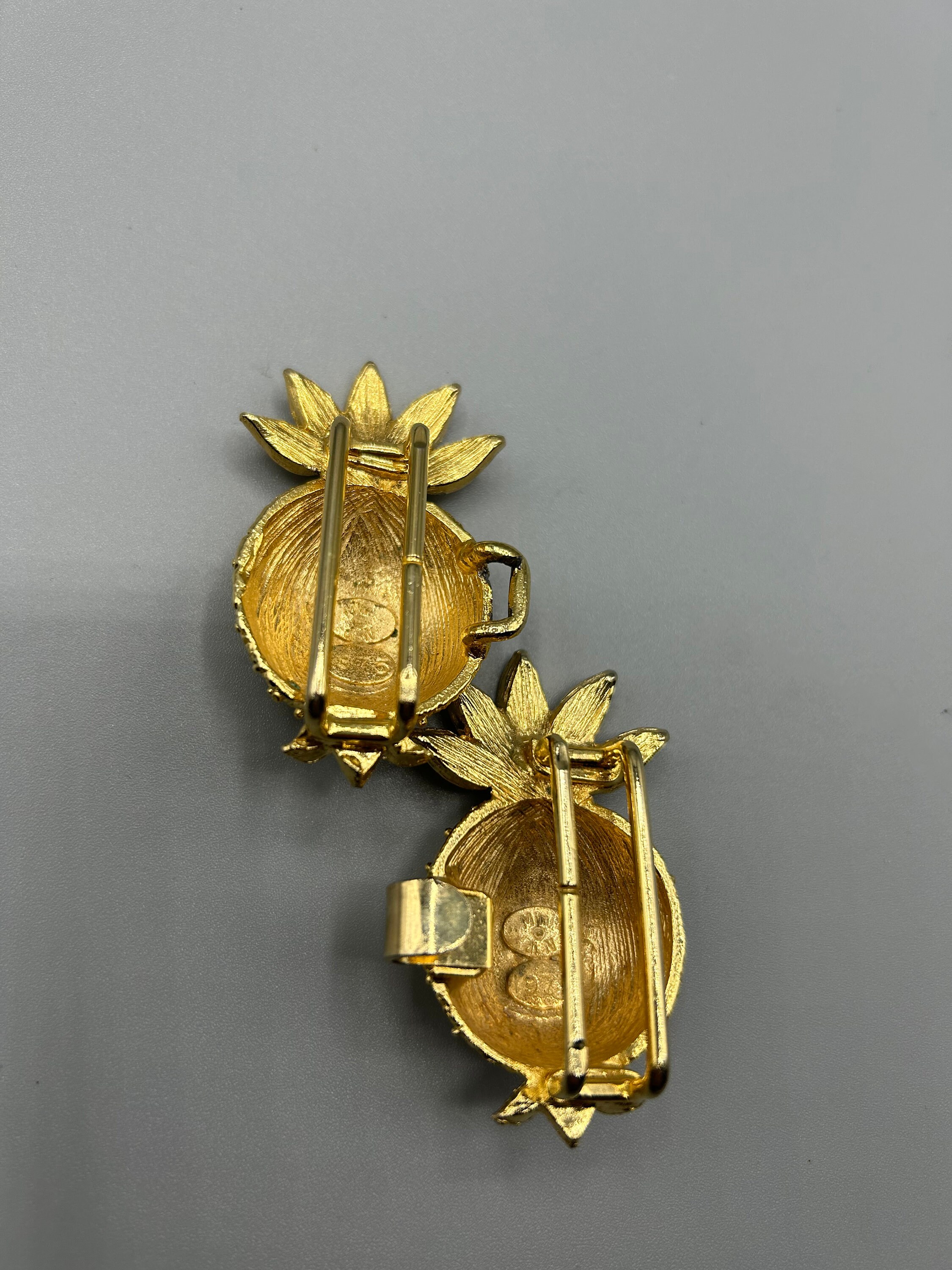 VTG Mimi Di N Gold Tone Pineapples Belt Buckle - Etsy display picture 3