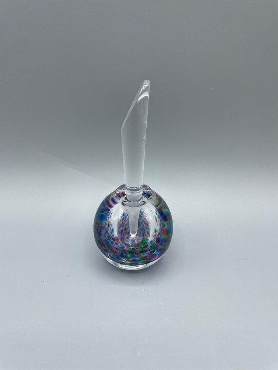 SALE Paul Harrie Art Glass Perfume Bottle Multi Color Artist Etsy