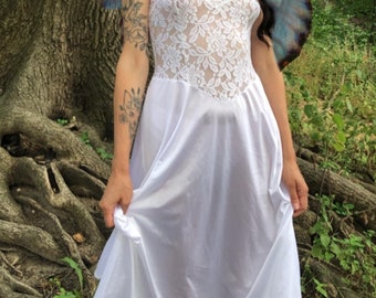 Beautiful white lace nightgown