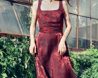 Vintage Burgundy Dress – whimsigoth Style