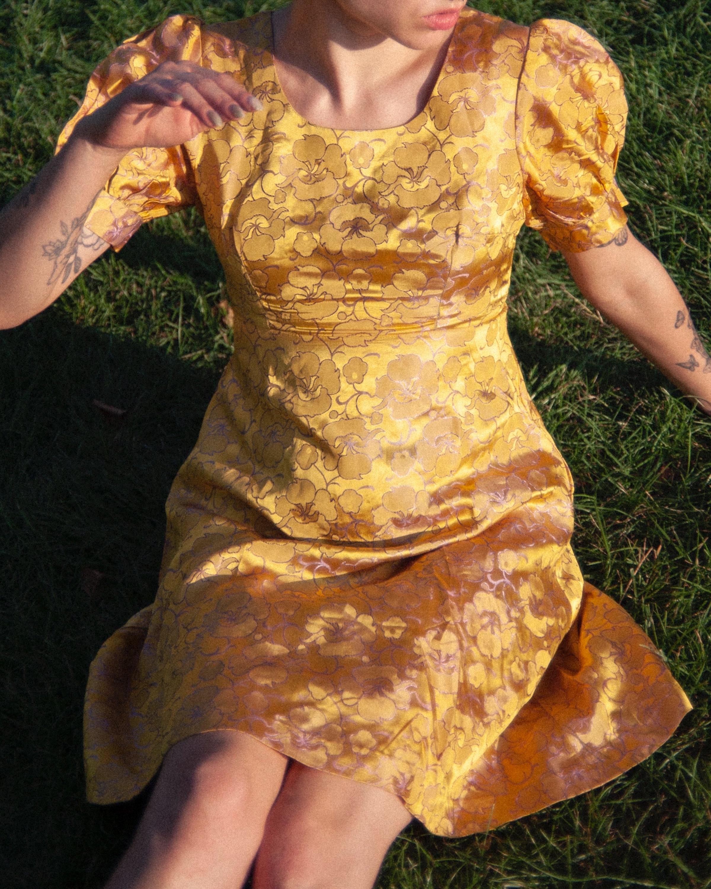 Vintage Silky Babydoll Dress