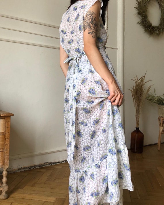 Beautiful vintage maxi floral summer dress, gown - image 4