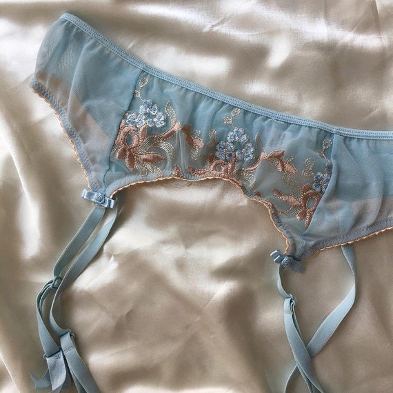 light blue garter belt The Natural Love Company - Juniper main image 0