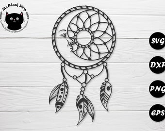 Download Free Svg Dream Catcher Moon File For Cricut