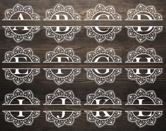 Download Split Mandala Svg Etsy
