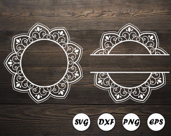Download Mandala Frame Svg Etsy
