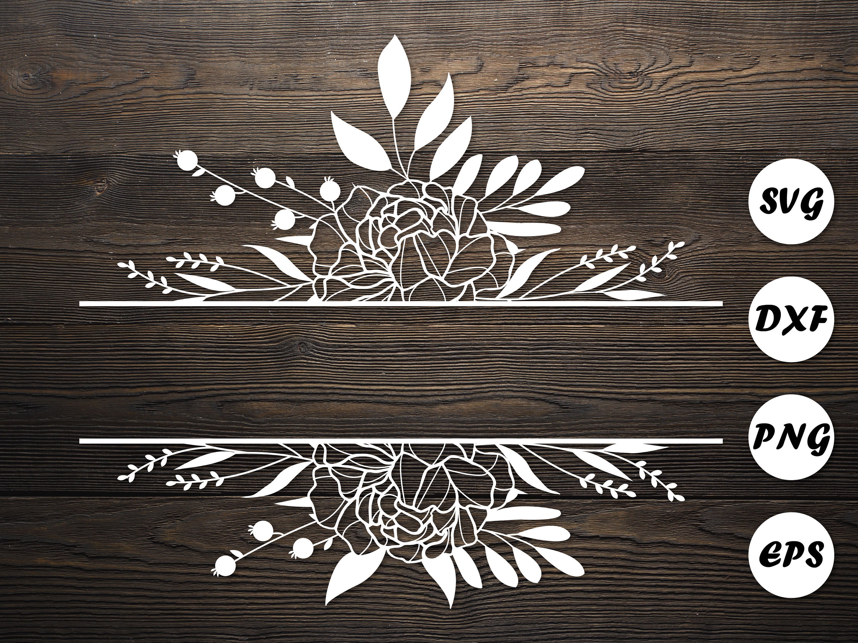 Download Floral Monogram Svg Flower Svg Files For Cricut Floral Svg Etsy