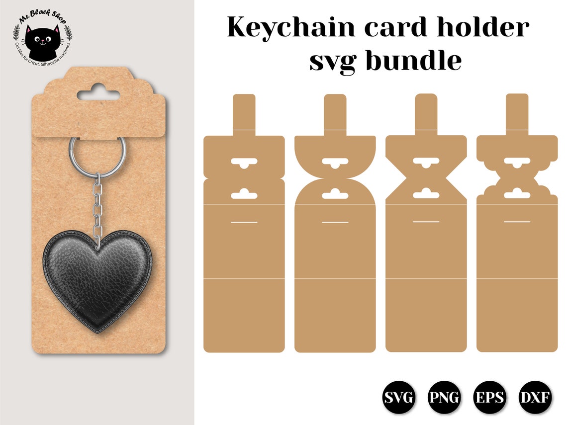 Porteclés portecartes svg bundle Keyring holder card svg Etsy