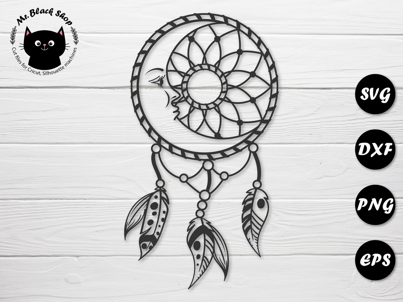 Download Dream catcher svg Moon dreamcatcher svg png Half moon svg ...