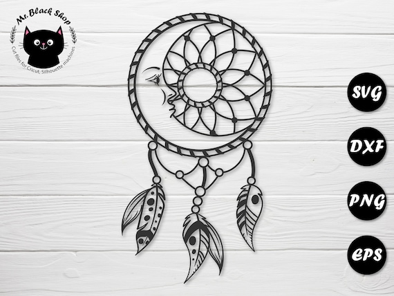 Free Free 71 Crescent Moon Dreamcatcher Svg SVG PNG EPS DXF File