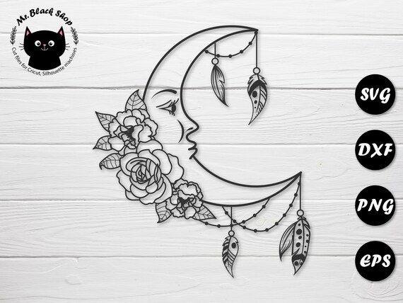 Free Free Flower Moon Svg SVG PNG EPS DXF File