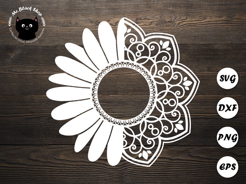 Download Floral mandala svg daisy svg cut file Daisy clipart Circle ...