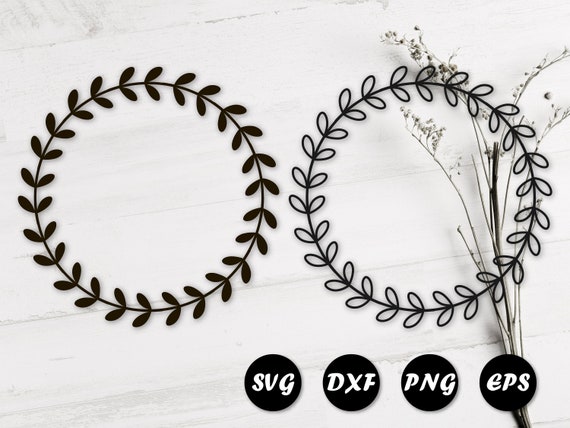 Download Laurel Wreath Svg Monogram Wreath Svg Floral Wreath Svg Etsy
