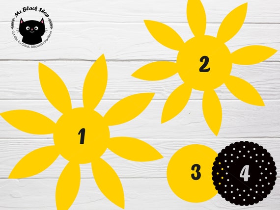 Free Free 236 Sunflower Svg Stencil SVG PNG EPS DXF File