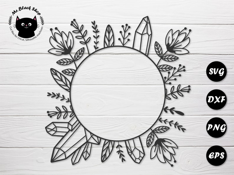 Download Floral Frame Svg Circle Monogram Svg Floral Wreath Svg Flower Border Flourish Svg Flower Svg Files For Cricut Starbucks Png Dxf Eps Clipart Clip Art Art Collectibles Kromasol Com