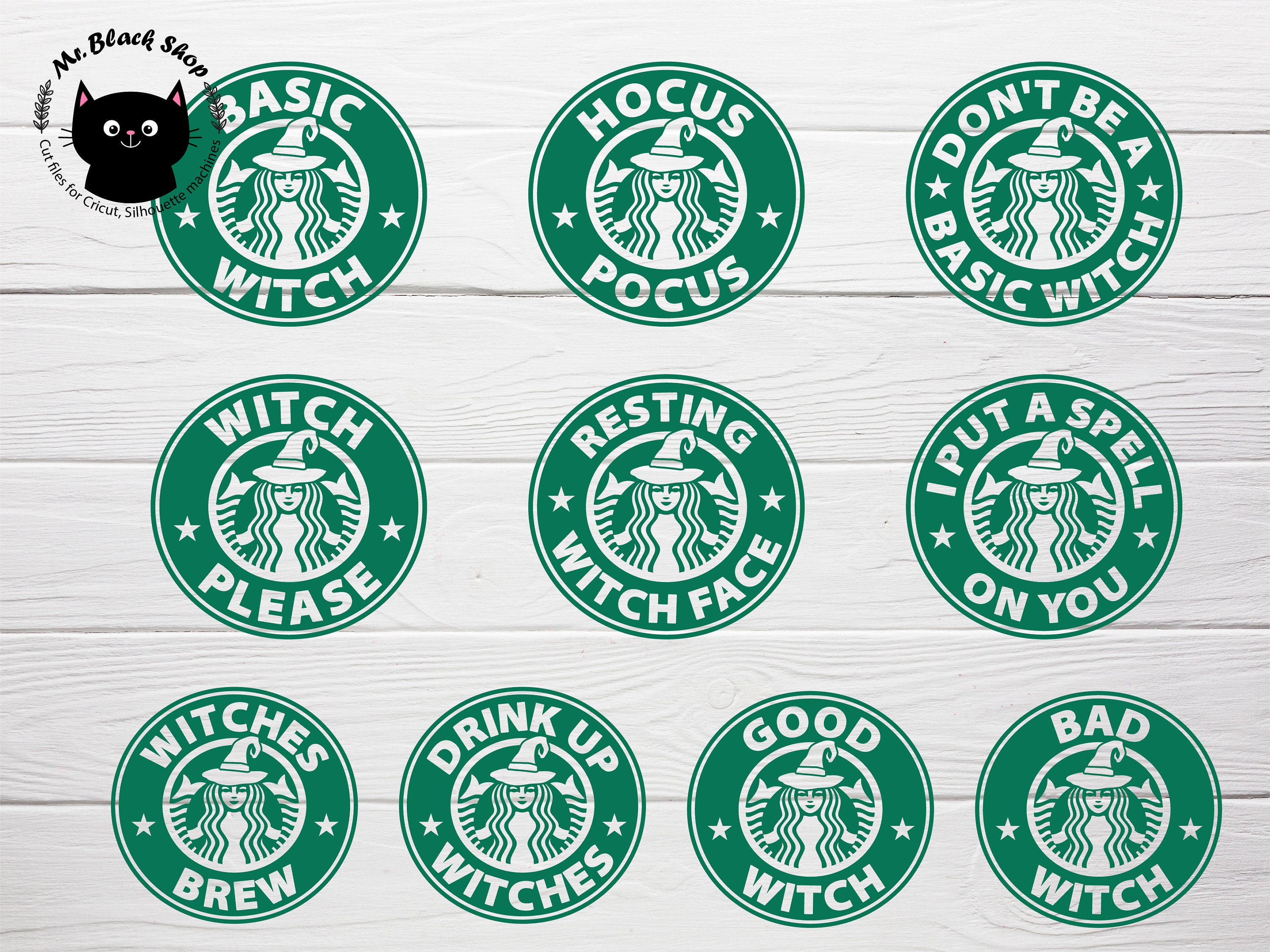 Starbucks halloween svg bundle Starbucks reusable cold cup svg | Etsy