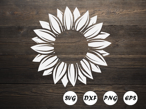 Free Sunflower Initial Svg SVG PNG EPS DXF File