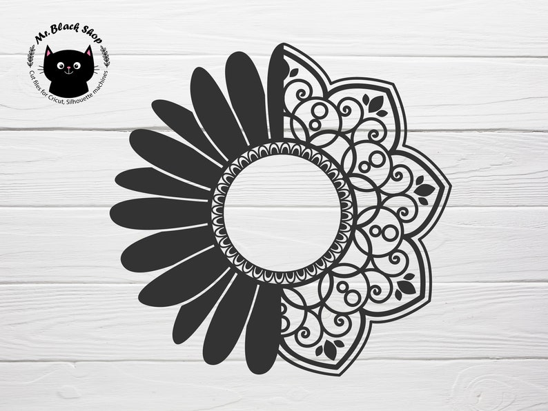 Download Floral mandala svg daisy svg cut file Daisy clipart Circle ...